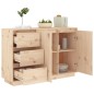 vidaXL Sideboard 111x34x75 cm Massivholz Kiefer vidaXL Sideboard 111x34x75 cm Massivholz Kiefer