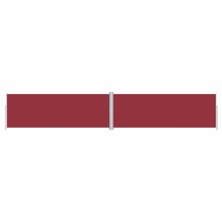vidaXL Seitenmarkise Ausziehbar Rot 180x1000 cm