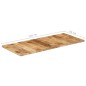 vidaXL Tischplatte Massivholz Mango 25-27 mm 140x60 cm vidaXL Tischplatte Massivholz Mango 25-27 mm 140x60 cm
