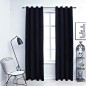 vidaXL Verdunkelungsvorhänge mit Ösen 2 Stk. Samt Schwarz 140x175 cm vidaXL Verdunkelungsvorhänge mit Ösen 2 Stk. Samt Schwarz 140x175 cm