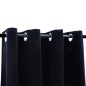 vidaXL Verdunkelungsvorhänge mit Ösen 2 Stk. Samt Schwarz 140x175 cm vidaXL Verdunkelungsvorhänge mit Ösen 2 Stk. Samt Schwarz 140x175 cm
