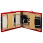 vidaXL Massagetisch Klappbar 3 Zonen Holz Schwarz und Rot vidaXL Massagetisch Klappbar 3 Zonen Holz Schwarz und Rot