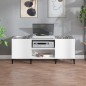 vidaXL Plattenschrank Hochglanz-Weiß 121x38x48 cm Holzwerkstoff vidaXL Plattenschrank Hochglanz-Weiß 121x38x48 cm Holzwerkstoff