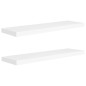 vidaXL Schweberegale 2 Stk. Weiß 90x23,5x3,8 cm MDF vidaXL Schweberegale 2 Stk. Weiß 90x23,5x3,8 cm MDF