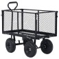 vidaXL Gartenwagen Schwarz 350 kg vidaXL Gartenwagen Schwarz 350 kg