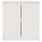 vidaXL Beistellschrank Weiß 60x36x65 cm Massivholz Kiefer vidaXL Beistellschrank Weiß 60x36x65 cm Massivholz Kiefer