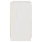 vidaXL Beistellschrank Weiß 60x36x65 cm Massivholz Kiefer vidaXL Beistellschrank Weiß 60x36x65 cm Massivholz Kiefer