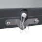 Klappbares Campingtisch-Set Aluminium mit 4 Stühlen extra leicht grau Klappbares Campingtisch-Set Aluminium mit 4 Stühlen extra leicht grau
