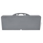 Klappbares Campingtisch-Set Aluminium mit 4 Stühlen extra leicht grau Klappbares Campingtisch-Set Aluminium mit 4 Stühlen extra leicht grau