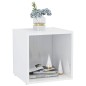 vidaXL TV-Schränke 2 Stk. Hochglanz-Weiß 37x35x37 cm Holzwerkstoff vidaXL TV-Schränke 2 Stk. Hochglanz-Weiß 37x35x37 cm Holzwerkstoff