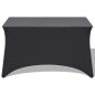 Stretch-Tischhusse 2 Stk. 120 x 60,5 x 74 cm Anthrazit Stretch-Tischhusse 2 Stk. 120 x 60,5 x 74 cm Anthrazit