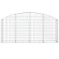 vidaXL Gabione mit Hochbogen 200x30x80/100 cm Verzinktes Eisen vidaXL Gabione mit Hochbogen 200x30x80/100 cm Verzinktes Eisen