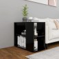 vidaXL Beistelltisch Schwarz 60x30x50 cm Holzwerkstoff vidaXL Beistelltisch Schwarz 60x30x50 cm Holzwerkstoff