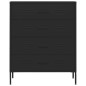 vidaXL Kommode Schwarz 80x35x101,5 cm Stahl vidaXL Kommode Schwarz 80x35x101,5 cm Stahl