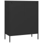 vidaXL Kommode Schwarz 80x35x101,5 cm Stahl vidaXL Kommode Schwarz 80x35x101,5 cm Stahl