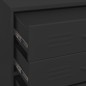 vidaXL Kommode Schwarz 80x35x101,5 cm Stahl vidaXL Kommode Schwarz 80x35x101,5 cm Stahl