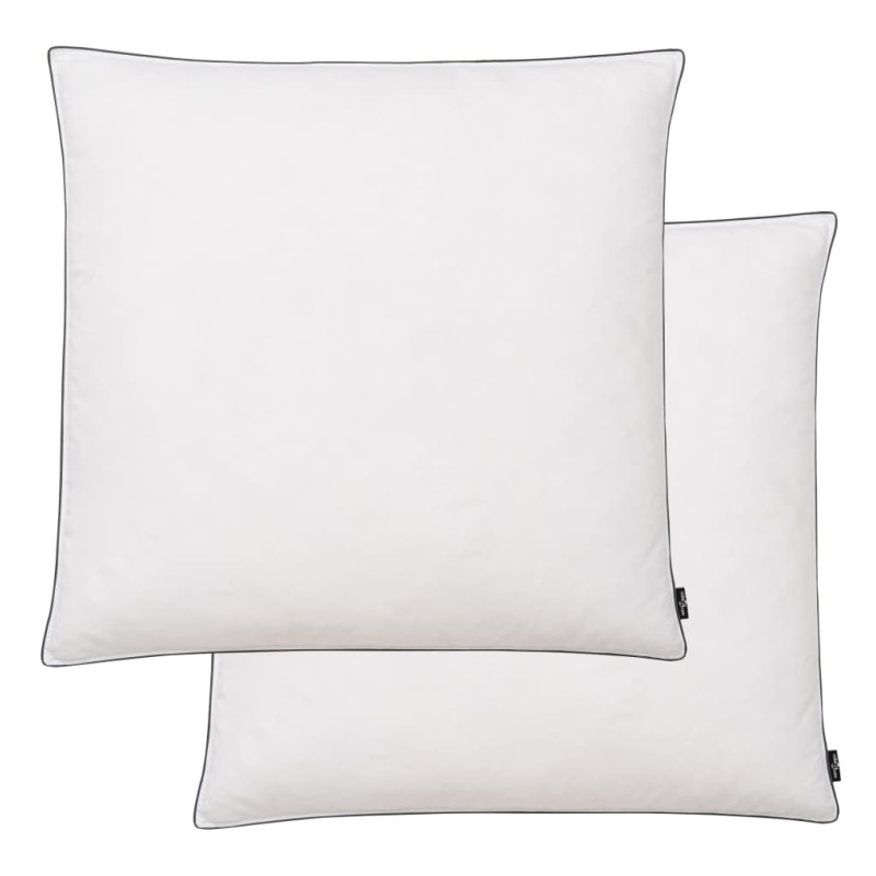 vidaXL Kissen 2 Stk. Daunen-/Federfüllung Leicht 80x80 cm Weiß vidaXL Kissen 2 Stk. Daunen-/Federfüllung Leicht 80x80 cm Weiß