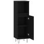 vidaXL Badschrank Schwarz 30x30x100 cm Holzwerkstoff vidaXL Badschrank Schwarz 30x30x100 cm Holzwerkstoff