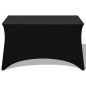 vidaXL Stretch-Tischhusse 2 Stk. 243 x 76 x 74 cm Schwarz vidaXL Stretch-Tischhusse 2 Stk. 243 x 76 x 74 cm Schwarz