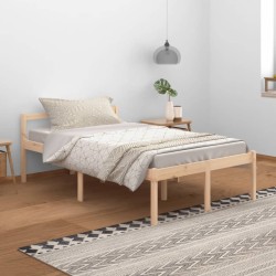 vidaXL Seniorenbett 120x200 cm Massivholz Kiefer