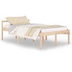 vidaXL Seniorenbett 120x200 cm Massivholz Kiefer