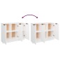 vidaXL Sideboard Weiß 90,5x30x70 cm Holzwerkstoff vidaXL Sideboard Weiß 90,5x30x70 cm Holzwerkstoff