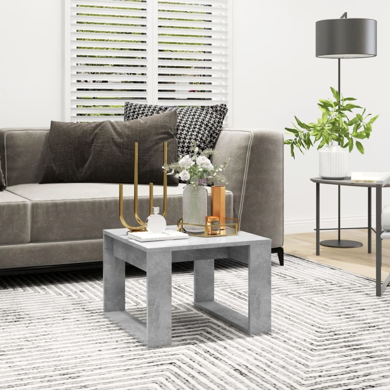 vidaXL Beistelltisch Betongrau 50x50x35 cm Holzwerkstoff vidaXL Beistelltisch Betongrau 50x50x35 cm Holzwerkstoff