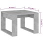 vidaXL Beistelltisch Betongrau 50x50x35 cm Holzwerkstoff vidaXL Beistelltisch Betongrau 50x50x35 cm Holzwerkstoff