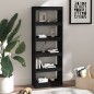 vidaXL Bücherregal/Raumteiler Schwarz 60x30x167,5 cm Massivholz Kiefer vidaXL Bücherregal/Raumteiler Schwarz 60x30x167,5 cm Massivholz Kiefer