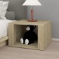 vidaXL Nachttisch Sonoma-Eiche 57x55x36 cm Holzwerkstoff vidaXL Nachttisch Sonoma-Eiche 57x55x36 cm Holzwerkstoff