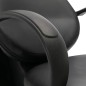 Friseurstuhl mit Waschbecken Schwarz und Weiß Kunstleder Friseurstuhl mit Waschbecken Schwarz und Weiß Kunstleder