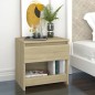 vidaXL Nachttisch Sonoma-Eiche 40x30x39 cm Holzwerkstoff vidaXL Nachttisch Sonoma-Eiche 40x30x39 cm Holzwerkstoff