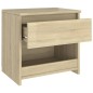vidaXL Nachttisch Sonoma-Eiche 40x30x39 cm Holzwerkstoff vidaXL Nachttisch Sonoma-Eiche 40x30x39 cm Holzwerkstoff