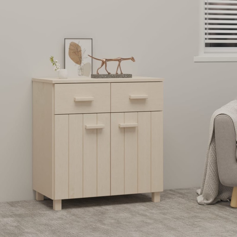 vidaXL Sideboard HAMAR Honigbraun 79x40x80 cm Massivholz Kiefer vidaXL Sideboard HAMAR Honigbraun 79x40x80 cm Massivholz Kiefer
