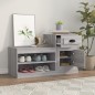 vidaXL Schuhschrank Grau Sonoma 100x42x60 cm Holzwerkstoff vidaXL Schuhschrank Grau Sonoma 100x42x60 cm Holzwerkstoff