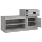 vidaXL Schuhschrank Grau Sonoma 100x42x60 cm Holzwerkstoff vidaXL Schuhschrank Grau Sonoma 100x42x60 cm Holzwerkstoff