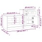 vidaXL Schuhschrank Grau Sonoma 100x42x60 cm Holzwerkstoff vidaXL Schuhschrank Grau Sonoma 100x42x60 cm Holzwerkstoff
