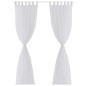 2 x Transparente Gardine Fertiggardine 140 x 225 weiß 2 x Transparente Gardine Fertiggardine 140 x 225 weiß