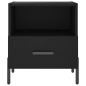 vidaXL Nachttisch Schwarz 40x35x47,5 cm Holzwerkstoff vidaXL Nachttisch Schwarz 40x35x47,5 cm Holzwerkstoff