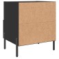 vidaXL Nachttisch Schwarz 40x35x47,5 cm Holzwerkstoff vidaXL Nachttisch Schwarz 40x35x47,5 cm Holzwerkstoff