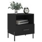 vidaXL Nachttisch Schwarz 40x35x47,5 cm Holzwerkstoff vidaXL Nachttisch Schwarz 40x35x47,5 cm Holzwerkstoff