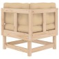 vidaXL Ecksofa mit Kissen Massivholz Kiefer vidaXL Ecksofa mit Kissen Massivholz Kiefer