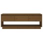 vidaXL TV-Schrank Honigbraun 110,5x34x40 cm Massivholz Kiefer vidaXL TV-Schrank Honigbraun 110,5x34x40 cm Massivholz Kiefer