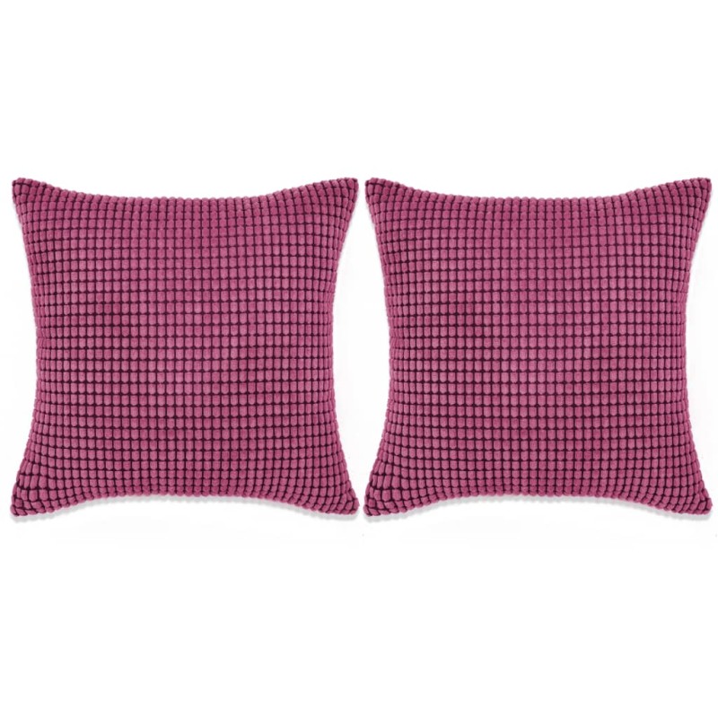 Kissen-Set 2 Stk. Velours 60 x 60 cm Rosa Kissen-Set 2 Stk. Velours 60 x 60 cm Rosa