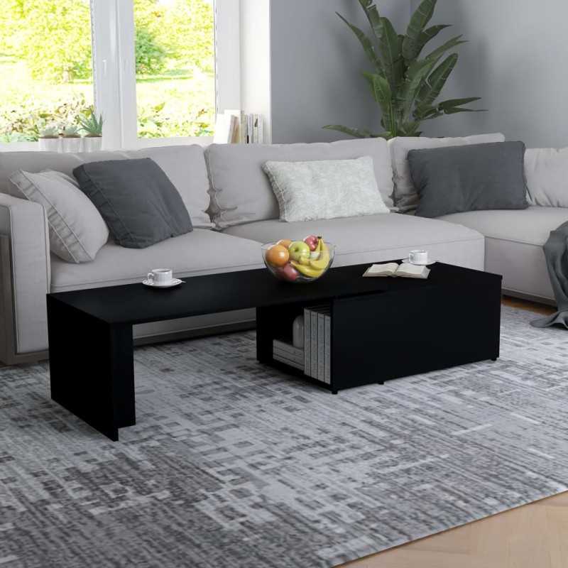 vidaXL Couchtisch Schwarz 150x50x35 cm Holzwerkstoff vidaXL Couchtisch Schwarz 150x50x35 cm Holzwerkstoff