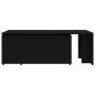 vidaXL Couchtisch Schwarz 150x50x35 cm Holzwerkstoff vidaXL Couchtisch Schwarz 150x50x35 cm Holzwerkstoff