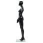 vidaXL Weibliche Schaufensterpuppe mit Glassockel Schwarz 175 cm vidaXL Weibliche Schaufensterpuppe mit Glassockel Schwarz 175 cm