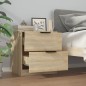 vidaXL Nachttisch Sonoma-Eiche Holzwerkstoff vidaXL Nachttisch Sonoma-Eiche Holzwerkstoff