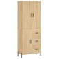 Highboard Sonoma-Eiche 69,5x34x180 cm Holzwerkstoff Highboard Sonoma-Eiche 69,5x34x180 cm Holzwerkstoff
