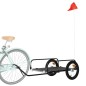 vidaXL Fahrradanhänger Schwarz 126x63x34 cm Eisen vidaXL Fahrradanhänger Schwarz 126x63x34 cm Eisen